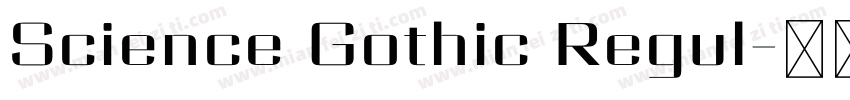 Science Gothic Regul字体转换